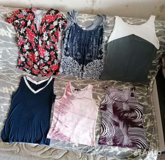 Вещи женские 28 единиц, размер 44 46 48 пакет