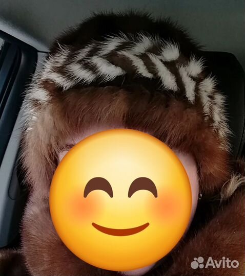 Шапка женская вязаная норка