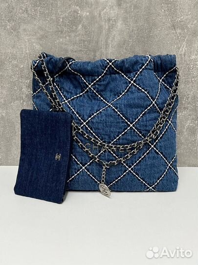 Сумка женская chanel джинсовая denim люкс