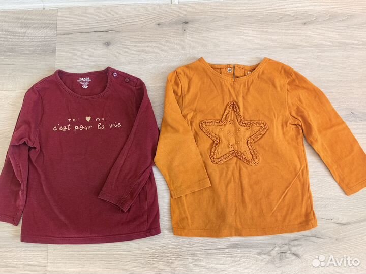 Вещи для девочки пакетом, р.86