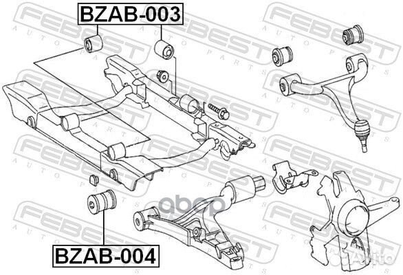 Сайлентблок подрамника MB ML W163 (к-кт 3шт.) B