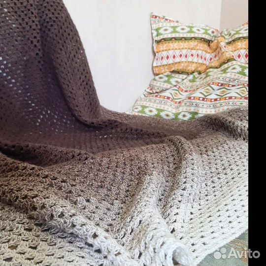 Плед детский вязаный ручная работа