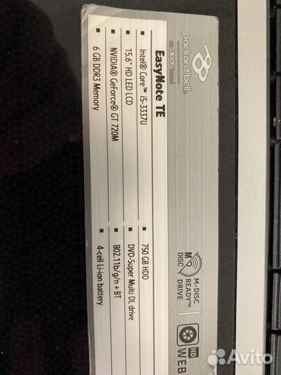 Ноутбук packard bell