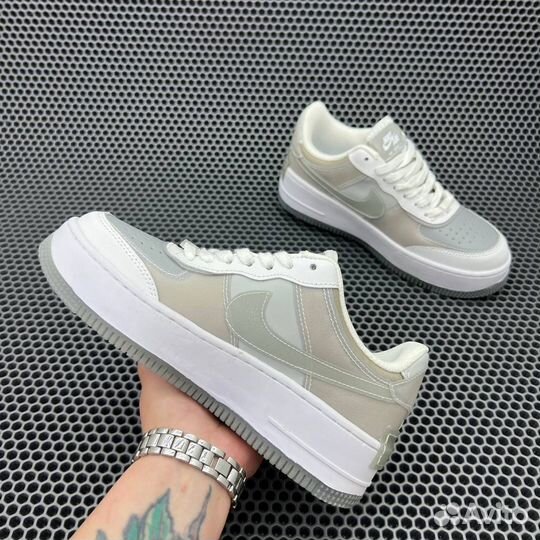 Кроссовки Nike Air Force 1 Low Shadow White Grey