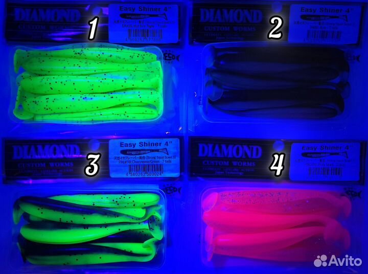 Keitech Diamond Easy Shiner 4 дюйма