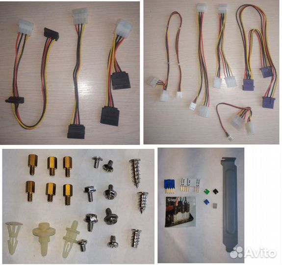 Винты, стойки, кабели, шлейфы, планки для пк