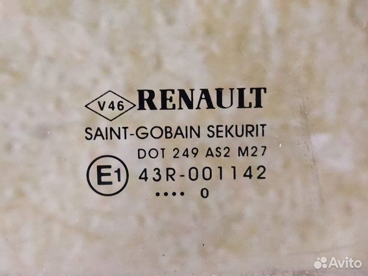 Стекло двери задней правой Renault Megane