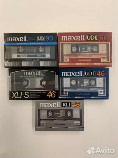 Аудиокассеты Maxell UD, UD I, UD II, XL I, XLI-S