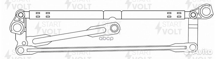 Трапеция стеклооч. для а/м VAG Polo Sedan (10)