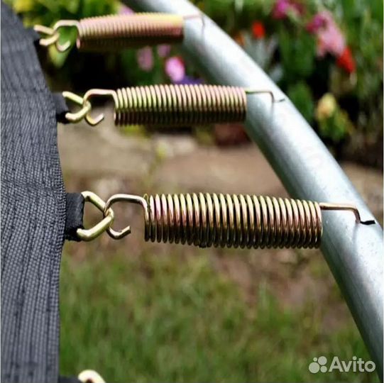 Батут 305 х 74 см, с защитной сеткой и лестницей