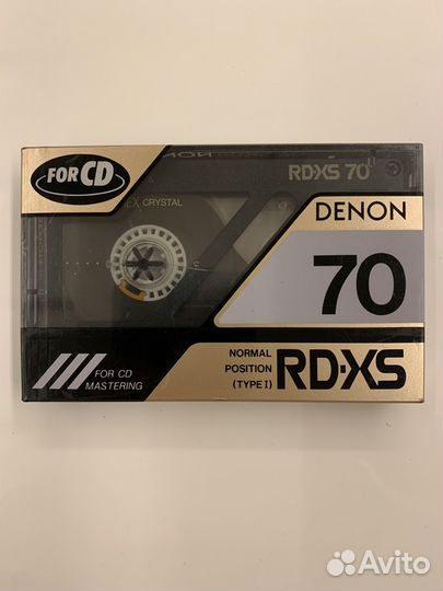 Аудиокассета Denon RD-XS 70. 1989 год