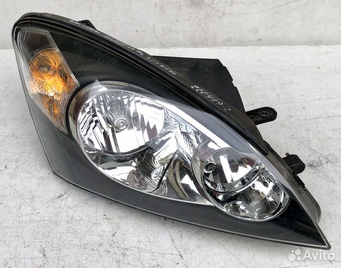 Фары комплект черный отражатель Киа Сид 1