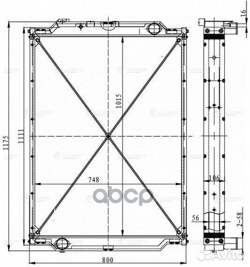 Радиатор охлаждения LRc1240 luzar