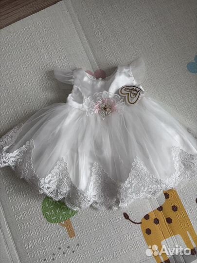 Платье для новорожденной девочки размер 56-62