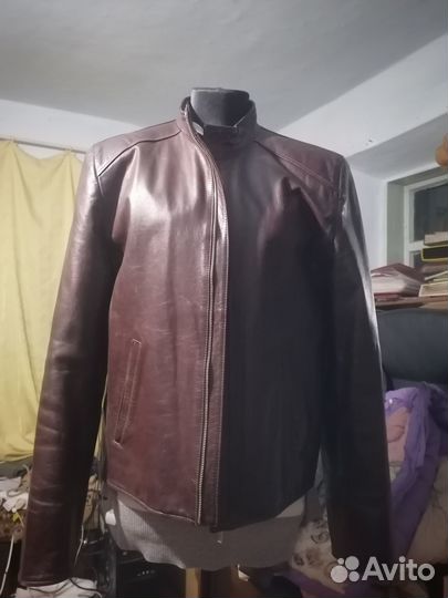 Кожаная куртка мужская 52 54 натуральная