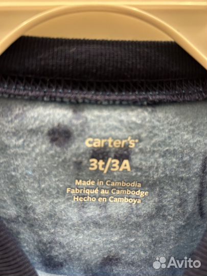 Слип флисовый Carters 3T новый