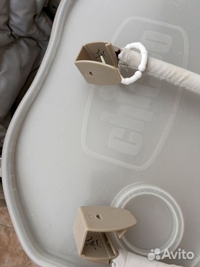 Стул для кормления chicco polly magic серый