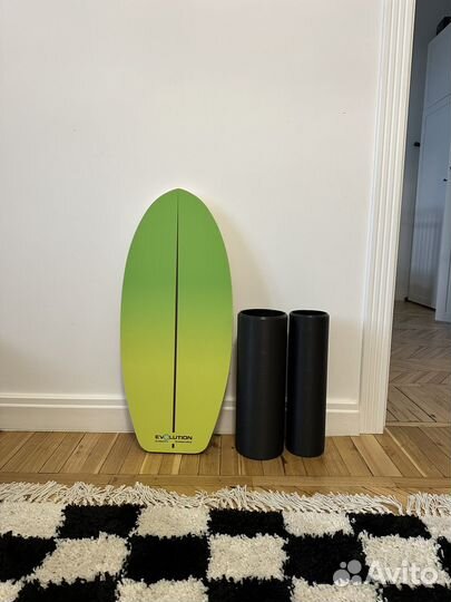 Балансборд evolutionone green serf + 2 ролика