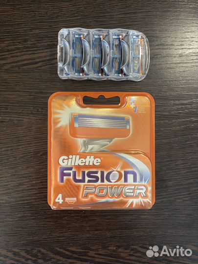 Оригинал бритвенные лезвия Gillette Fusion 4 шт