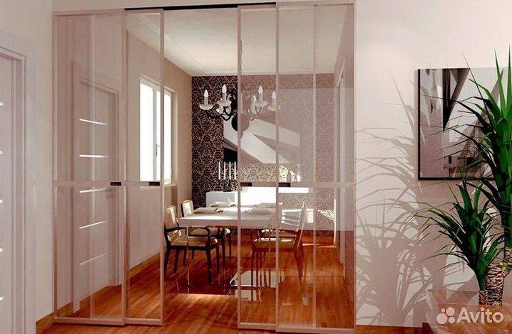 Стеклянные офисные перегородки