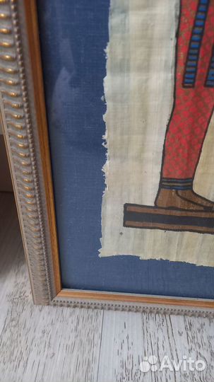 Папирус в раме с паспарту 41,5 на 48,5 см