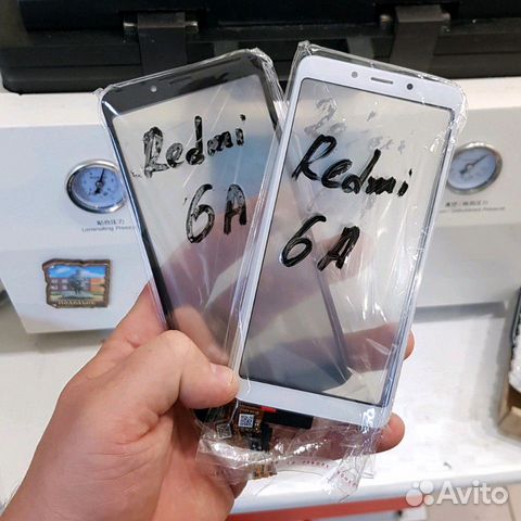 Стекло дисплея Xiaomi Redmi 6A с заменой