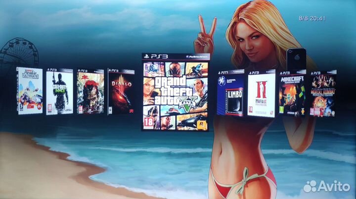 Sony Playstation 3 Slim/Прошита/20 Игр