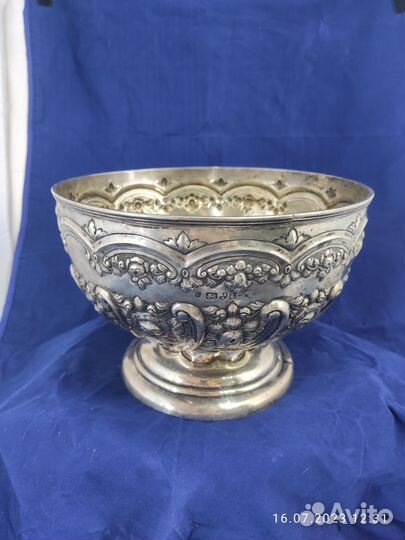 Конфетница серебро, 1905г. Англия