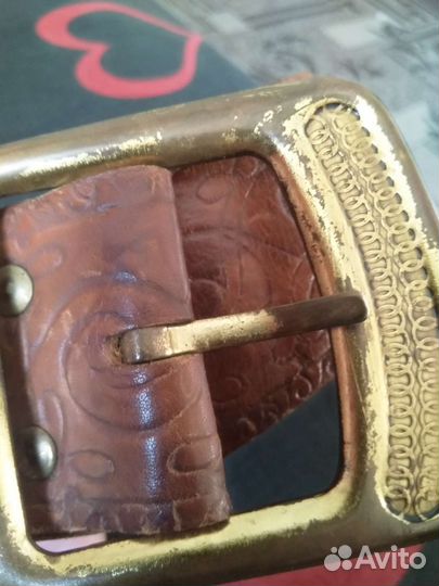 Мужской кожаный ремень.ссср