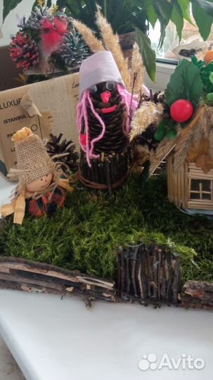 Осенняя поделка из природных материалов