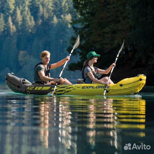 Надувная байдарка Explorer К2 Intex 68307