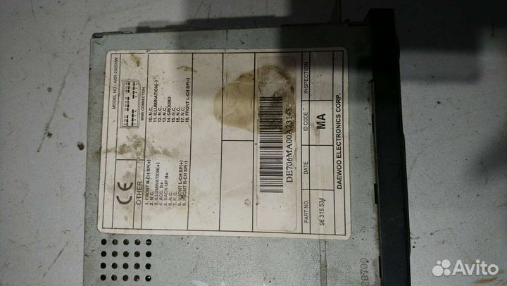 Магнитола (радио) daewoo matiz