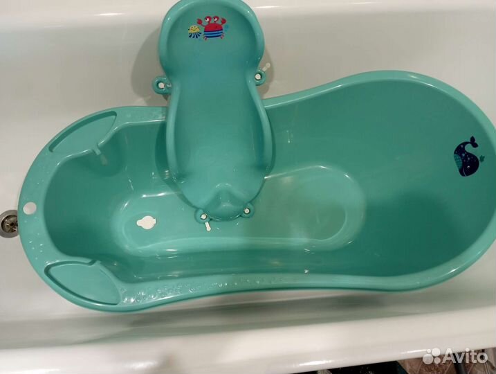 Детская ванночка для купания с подставкой