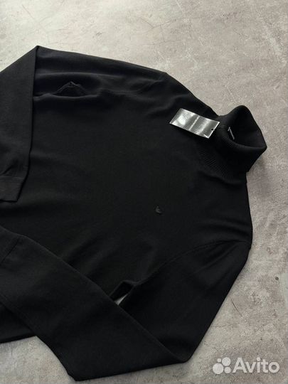 Водолазка Emporio Armani черная хлопок