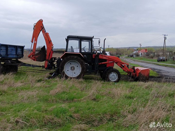 Услуги трактора экскаватора
