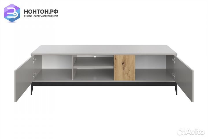 Тв-тумба Ариан175холодныйсерый / дубартизан