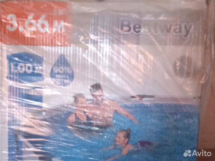 Каркасный бассейн bestway 366х100 см Б/у 1 сезон