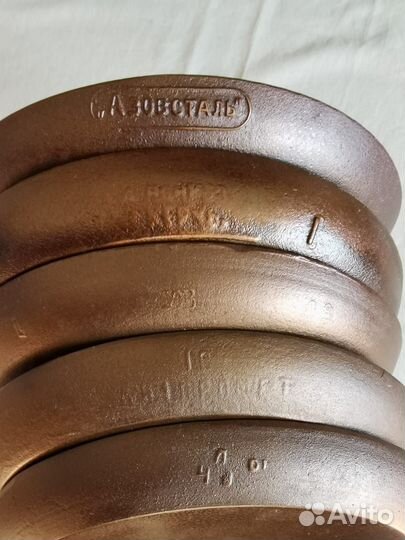 Чугунная сковорода СССР блинная большая