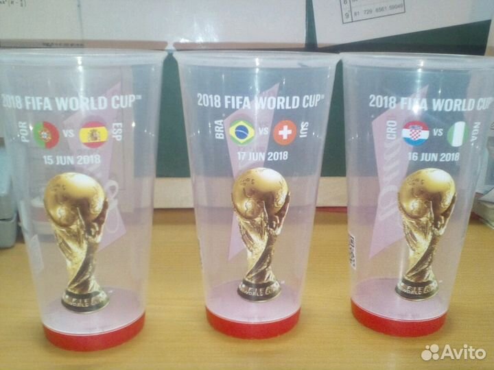 Стаканы Coca-Cola и Bud с чемпионата мира 2018