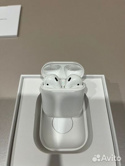 Наушники apple airpods 2 с кейсом и коробкой