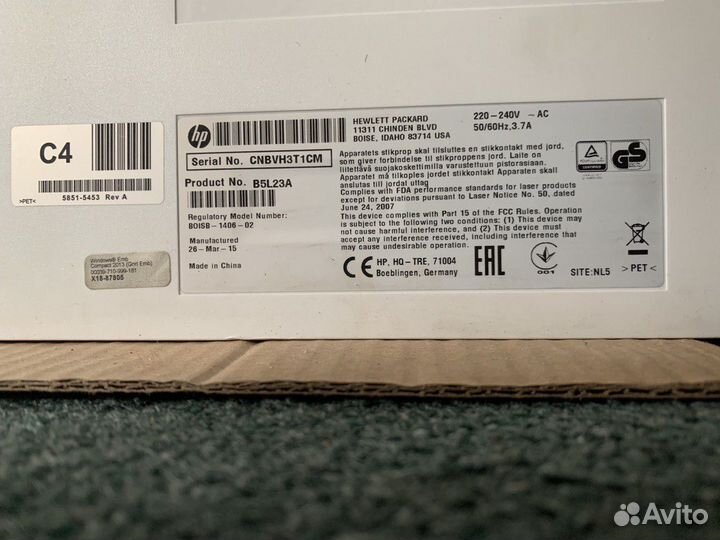 Лазерный принтер HP M552dn