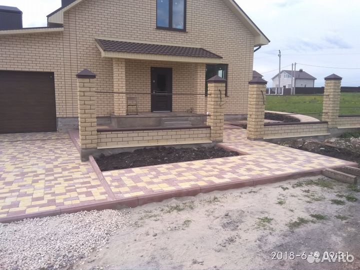 Укладка тротуарной плитки