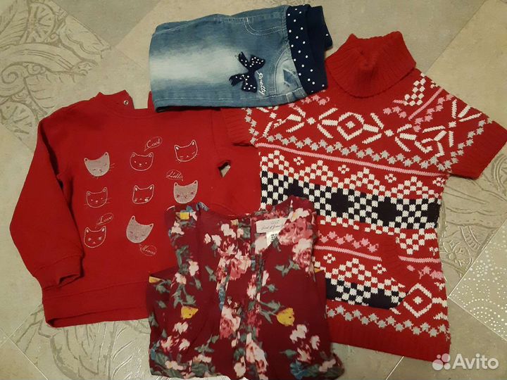 Вещи пакетом на девочку 3-4 года