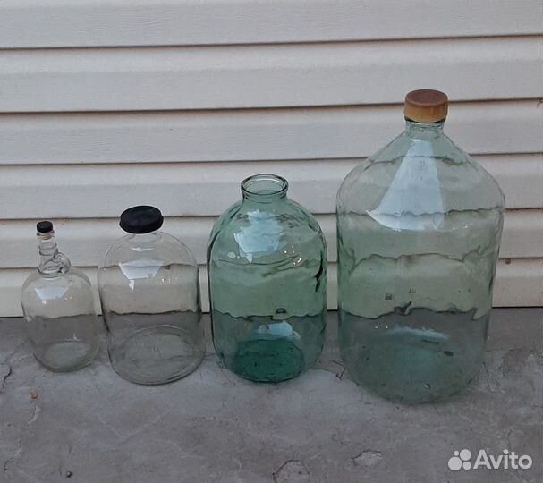 Бутыль стеклянная