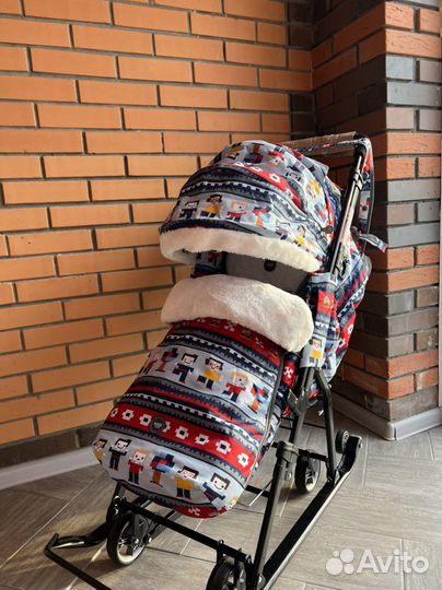 Санки коляска ника новые