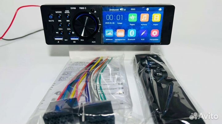 Магнитола сенсорная USB bluetooth AUX