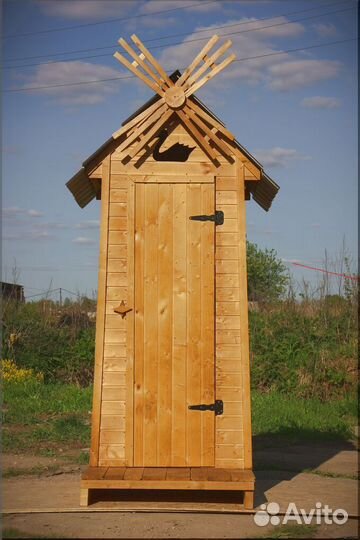 Дачный туалет деревянный PRO879