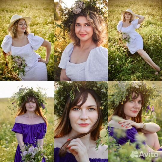 Фотосессия в пшеничном поле