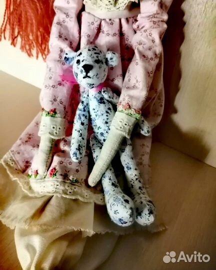 Текстильная интерьерная кукла тильда /tilda