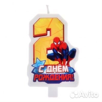 Свеча - цифра «Человек-Паук 2»